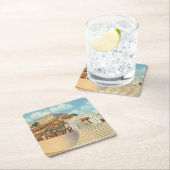 Dessous-de-verre Carré En Papier Catalina (En situation)