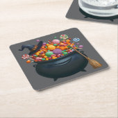 Dessous-de-verre Carré En Papier Cauldron De Giggle & Gummies (Incliné)