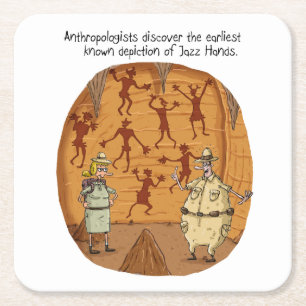 Dessous-de-verre Carré En Papier Cave Man Jazz Hands