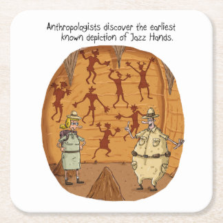 Dessous-de-verre Carré En Papier Cave Man Jazz Hands