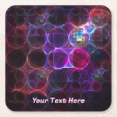 Dessous-de-verre Carré En Papier Cavitation numérique (Devant)