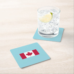 Dessous-de-verre Carré En Papier Célébration de la Fête du Canada 