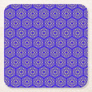 Dessous-de-verre Carré En Papier Cellules bleues