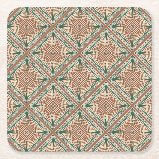 Dessous-de-verre Carré En Papier Celtic Kells (Devant)