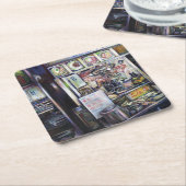 Dessous-de-verre Carré En Papier Cenosillicaphia, Singapour (Incliné)