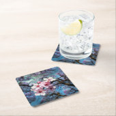 Dessous-de-verre Carré En Papier Cerisier (En situation)