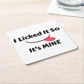 Dessous-de-verre Carré En Papier C'est à moi (Incliné)