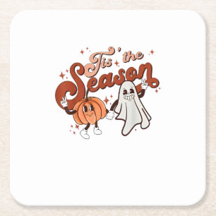 Dessous-de-verre Carré En Papier C'Est La Saison Drôle Costume Halloween