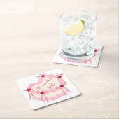 Dessous-de-verre Carré En Papier C'est ma future mariée | Gâteau aguicheur pour l'e (En situation)