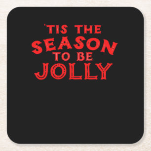 Dessous-de-verre Carré En Papier Cette Saison Joyeux Noël