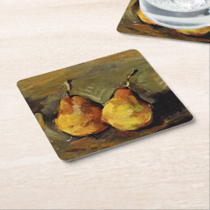 Dessous-de-verre Carré En Papier Cezanne - Deux poires