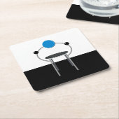 Dessous-de-verre Carré En Papier Chaise postmoderne (Incliné)