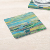 Dessous-de-verre Carré En Papier Champ fragmenté I (Incliné)