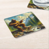 Dessous-de-verre Carré En Papier Chant Bigfoot (Incliné)