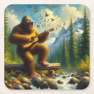 Dessous-de-verre Carré En Papier Chant Bigfoot