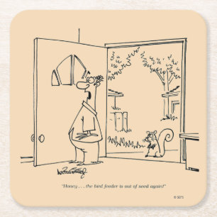 Dessous-de-verre Carré En Papier Chargeur d'oiseaux vide 2