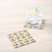 Dessous-de-verre Carré En Papier Chariots de vidange de construction Fournitures de (En situation)