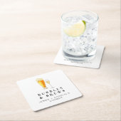 Dessous-de-verre Carré En Papier CHARLIE Bubbles & Brews Couples Douche Bienvenue (En situation)