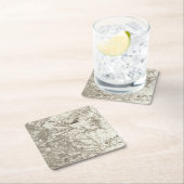 Dessous-de-verre Carré En Papier Chartres (En situation)