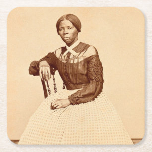 Dessous-de-verre Carré En Papier Chemin de fer abolitionniste Harriet Tubman