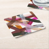 Dessous-de-verre Carré En Papier Chemin infini II (Incliné)