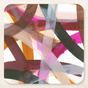 Dessous-de-verre Carré En Papier Chemin infini II