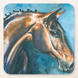 Dessous-de-verre Carré En Papier Cheval