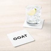 Dessous-de-verre Carré En Papier chèvre (En situation)