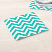 Dessous-de-verre Carré En Papier Chevron Zig Zag (Incliné)