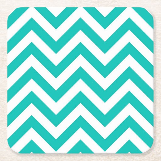 Dessous-de-verre Carré En Papier Chevron Zig Zag (Devant)