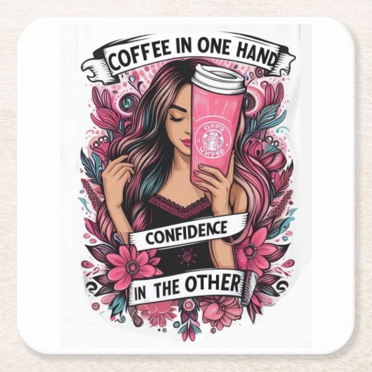 Dessous-de-verre Carré En Papier Chica (Devant)