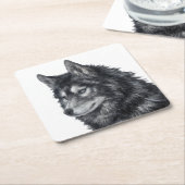 Dessous-de-verre Carré En Papier Chien de Balto (Incliné)