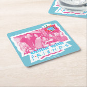 Dessous-de-verre Carré En Papier Chillin' avec AMIS™ (Incliné)