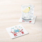 Dessous-de-verre Carré En Papier Chose Une Chose Deux C'est Les Petites Choses ! (En situation)