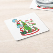Dessous-de-verre Carré En Papier Chose Une Chose Deux Merry Things Jolly Things (Incliné)