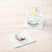 Dessous-de-verre Carré En Papier Christian Christmas Scripture Stylish Custom Event (En situation)