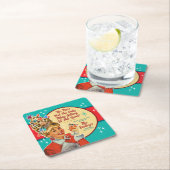 Dessous-de-verre Carré En Papier Christmas Getting Lit This Year Cocktail (En situation)