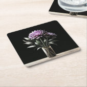 Dessous-de-verre Carré En Papier Chrysanthème (Incliné)