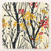 Dessous-de-verre Carré En Papier Chute moderne Abstrait scandinave (Devant)