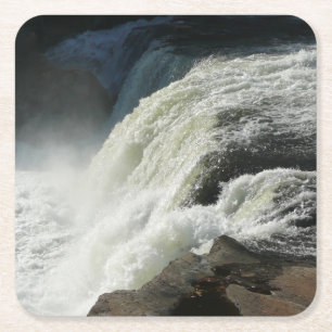 Dessous-de-verre Carré En Papier Chutes d'Ohiopyle en Pennsylvanie