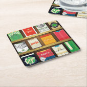 Dessous-de-verre Carré En Papier Cigaweed (Incliné)