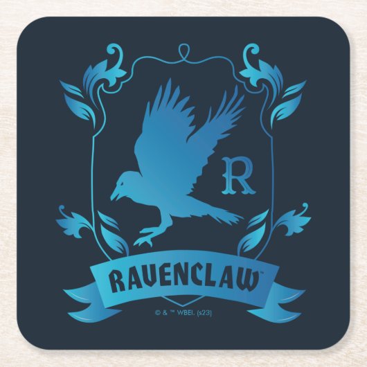 Dessous-de-verre Carré En Papier Cimier de maison ORNÉ RAVENCLAW™ (Devant)