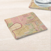 Dessous-de-verre Carré En Papier Cincinnati, Ohio 2 (Incliné)