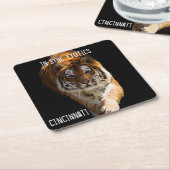 Dessous-de-verre Carré En Papier Cincinnati Tiger - (Incliné)