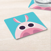 Dessous-de-verre Carré En Papier Circonspect le porc (Incliné)