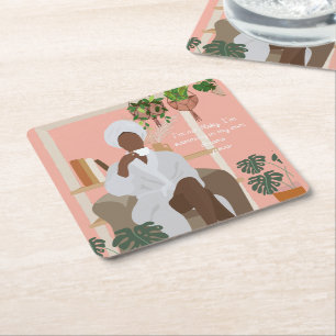 Dessous-de-verre Carré En Papier Citations de pinces ombres