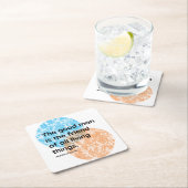 Dessous-de-verre Carré En Papier Citations du Mahatma Gandhi Good Man (En situation)