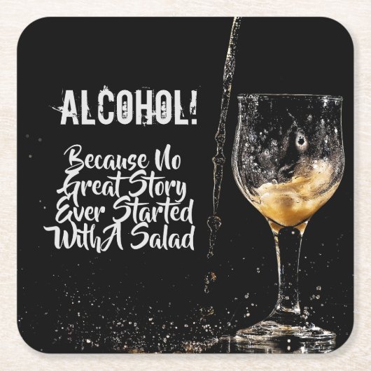 Dessous-de-verre Carré En Papier Citations potables profondes de dessous de verre (Devant)