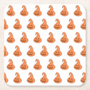 Dessous-de-verre Carré En Papier Citrouille adorobale