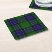 Dessous-de-verre Carré En Papier Clan Sinclair Chasse moderne Tartan (Incliné)